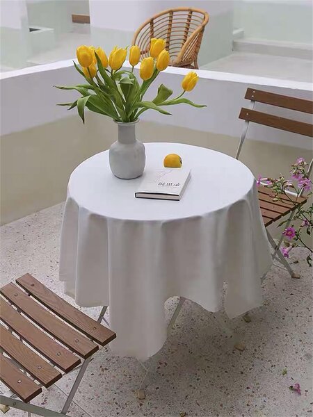 Bavlissimo Ubrus bílá materiál polyester rozměr: 90 x 90 cm