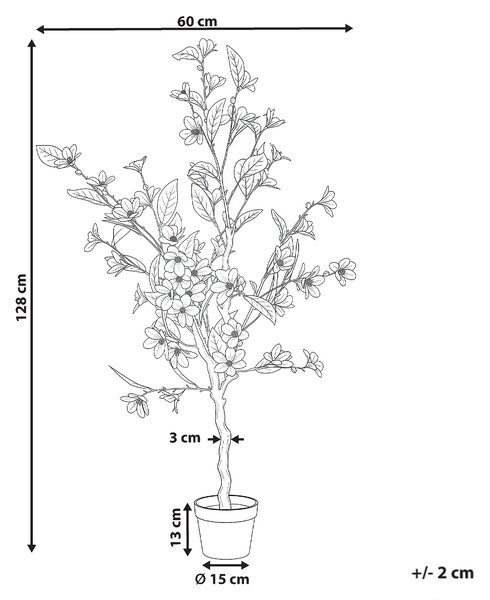 Umělá rostlina MAGNOLIA TREE 128 cm Zelená