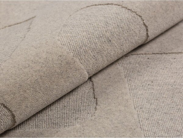 Taupe vlněný koberec 160x230 cm Archipelagio – Micadoni