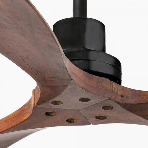 LANTAU L stropní ventilátor, matná černá s DC motorem - FARO