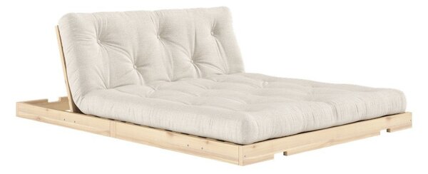 Béžová lněná rozkládací pohovka 145 cm Flip – Karup Design