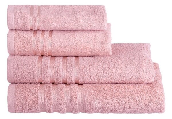 Růžový froté bavlněný ručník 30x50 cm Simple – Casa Selección
