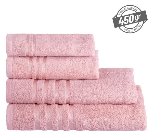 Růžový froté bavlněný ručník 30x50 cm Simple – Casa Selección