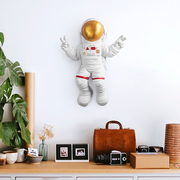 ASIR Nástěnná dekorace YAK-001 astronaut zlatý