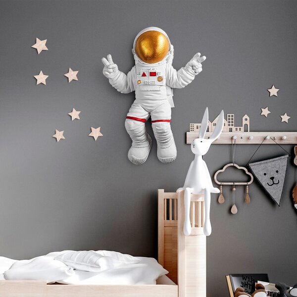 ASIR Nástěnná dekorace YAK-001 astronaut zlatý