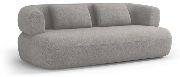 Světle šedá pohovka z textilie bouclé 178 cm Jenny – Micadoni