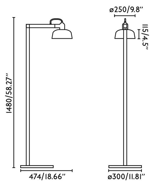 TATAWIN stojací lampa, bílá - FARO