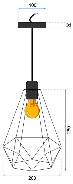 Toolight Svítilna Reno 180986