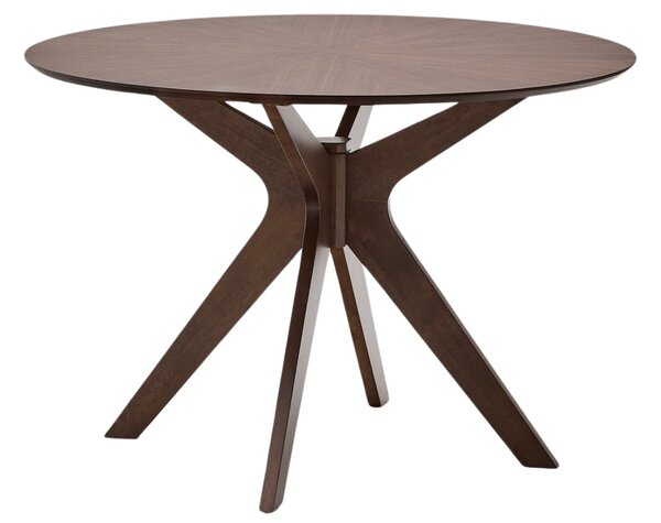 Kave Home Ořechový jídelní stůl Naanim ⌀ 100 cm