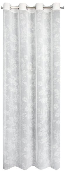 ZÁCLONA NA KROUŽCÍCH POLI 140X250 CM VZOROVANÁ