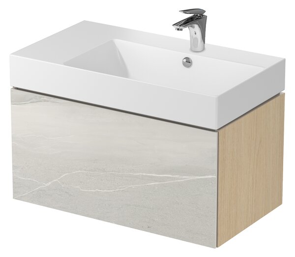 Cersanit Inverto umyvadlo 80x45 cm obdélníkový na pult bílá lesk K671-016
