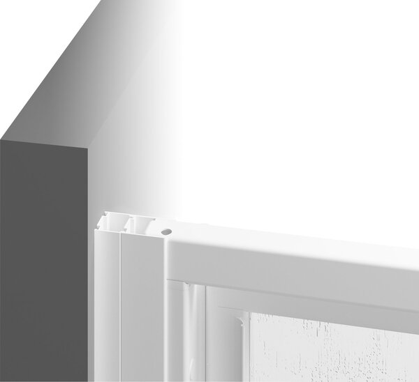 Ravak Supernova sprchová zástěna 90 cm bílá lesk/polystyrenový materiál 940701R211