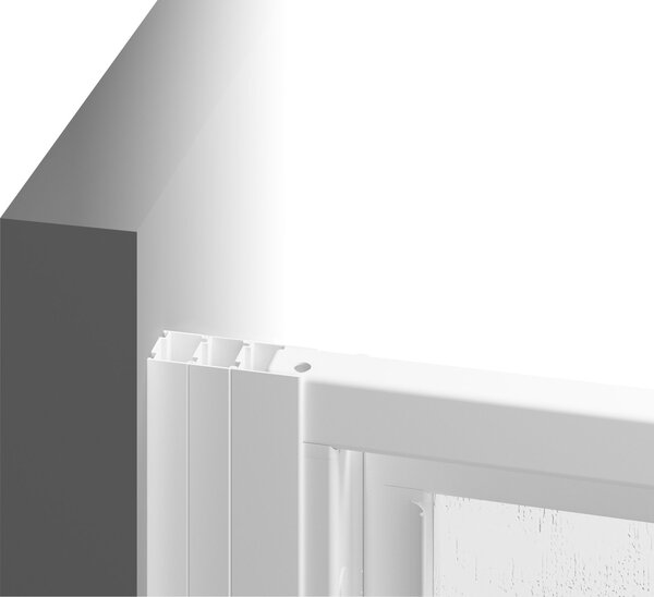 Ravak Supernova sprchová zástěna 90 cm bílá lesk/polystyrenový materiál 940701R211