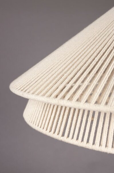 Černobílá stolní lampa s textilním stínidlem (výška 62 cm) Elon – Dutchbone