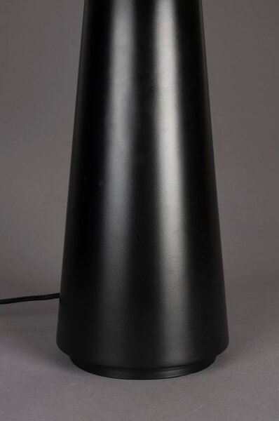 Černobílá stolní lampa s textilním stínidlem (výška 62 cm) Elon – Dutchbone