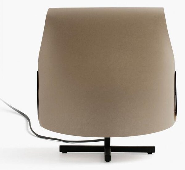 LUANG S stolní lampa, černá/hnědá - FARO
