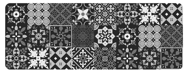 Černý běhoun z PVC 45x120 cm Salou – douceur d'intérieur