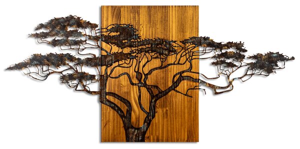 ASIR Nástěnná dřevěná dekorace ACACIA TREE