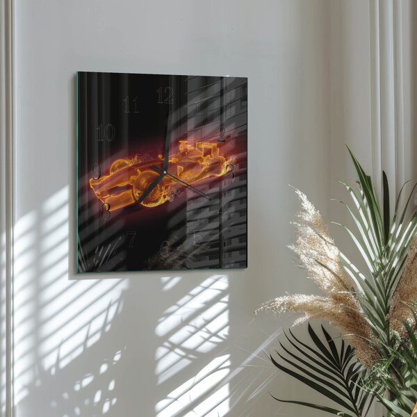 Skleněné hodiny na stěnu Haraburdí zskc-30x30-00172337