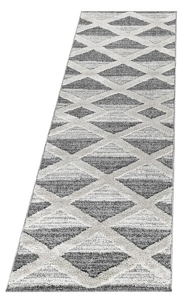 Šedý běhoun 80x250 cm Pisa – Ayyildiz Carpets