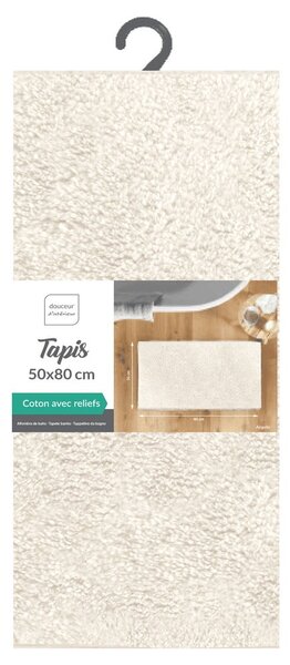 Krémová koupelnová předložka 50x80 cm Mael – douceur d'intérieur