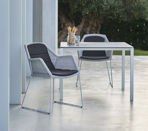 Cane-line Rám pro jídelní stůl Pure, Cane-line, čtvercový 100x100x73 cm, hliník barva lava grey