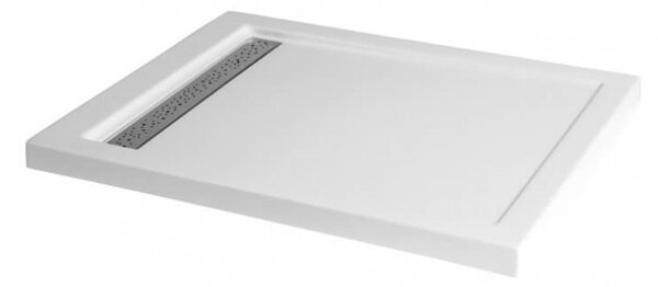 Polimat West obdélníková sprchová vanička 140x80 cm bílá 00541