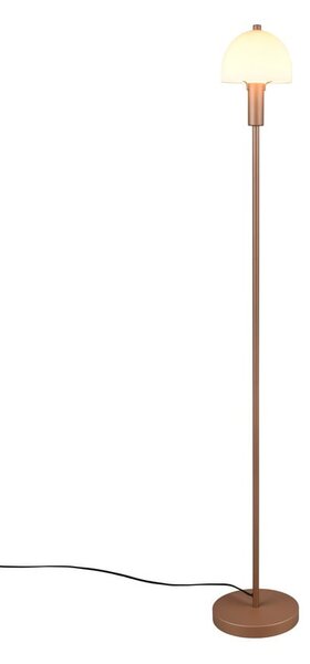 Stojací lampa v bronzové barvě se skleněným stínidlem (výška 120 cm) Glenn – Reality