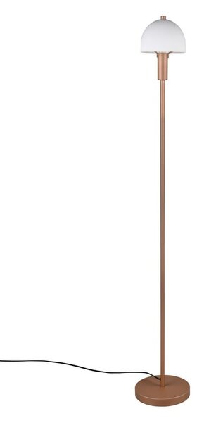Stojací lampa v bronzové barvě se skleněným stínidlem (výška 120 cm) Glenn – Reality