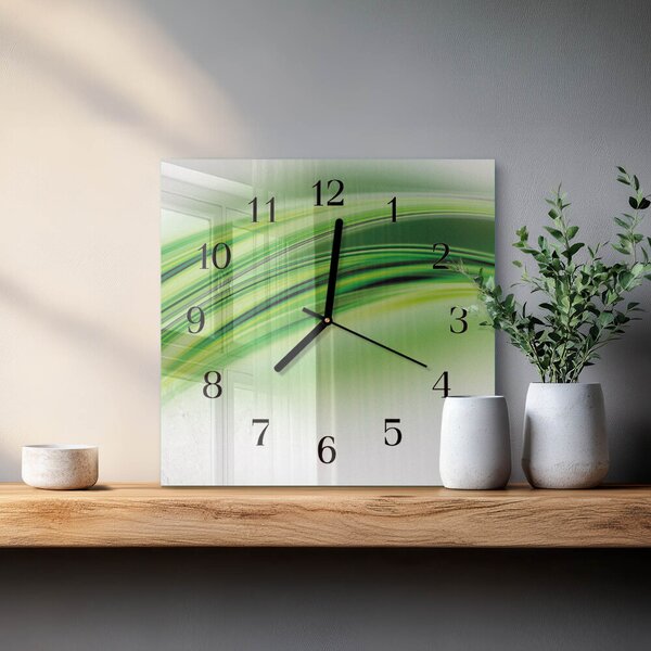 Skleněné hodiny na stěnu Abstraktní umění zskc-30x30-00172449