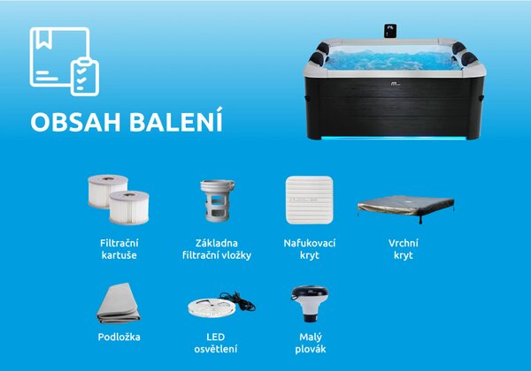 Mspa | Vířivý bazén MSPA Oslo F-OS063W | 11400302