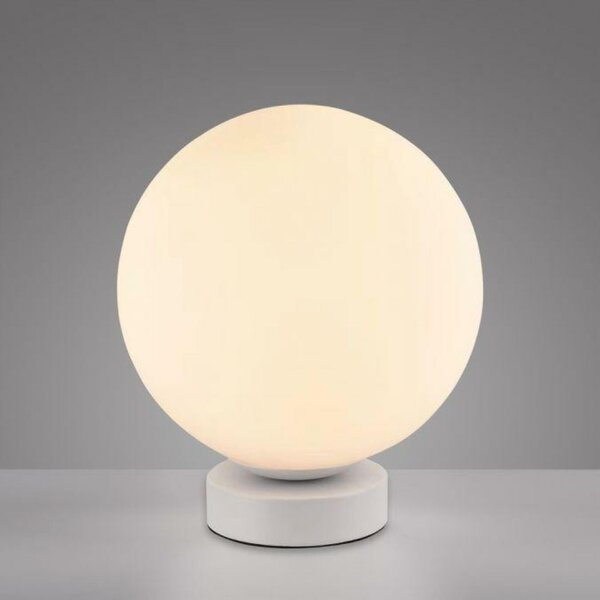 JUST LIGHT LED stolní lampa, koule, bílé, Smarthome, stmívatelné, dálkový ovladač s aplikací Tuya RGB, 2700-5000K