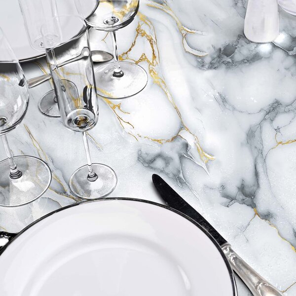 Omyvatelný ubrus ø 160 cm Marquina – douceur d'intérieur