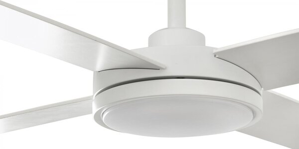 SAINT L LED stropní ventilátor, bílá - FARO
