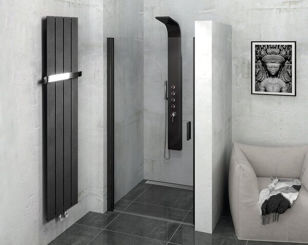 Sapho Colonna koupelnový radiátor designově 180x29.8 cm černá IR144