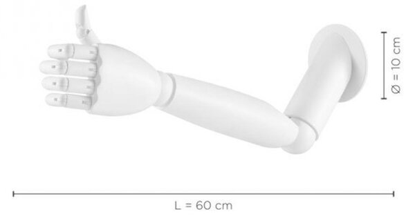JUST LIGHT LEUCHTEN DIRECT Lampa tvaru paže, nástěnné, dřevo, bílé LD 14171-16