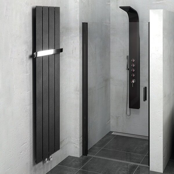 Sapho Colonna koupelnový radiátor designově 180x29.8 cm černá IR144