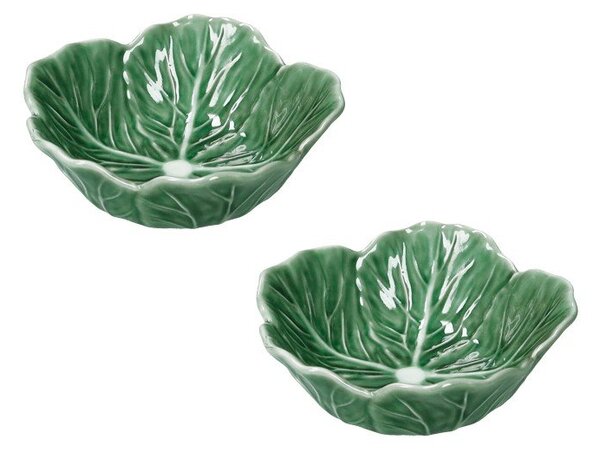 Zelené porcelánové servírovací misky v sadě 2 ks 500 ml Vegan – Brandani