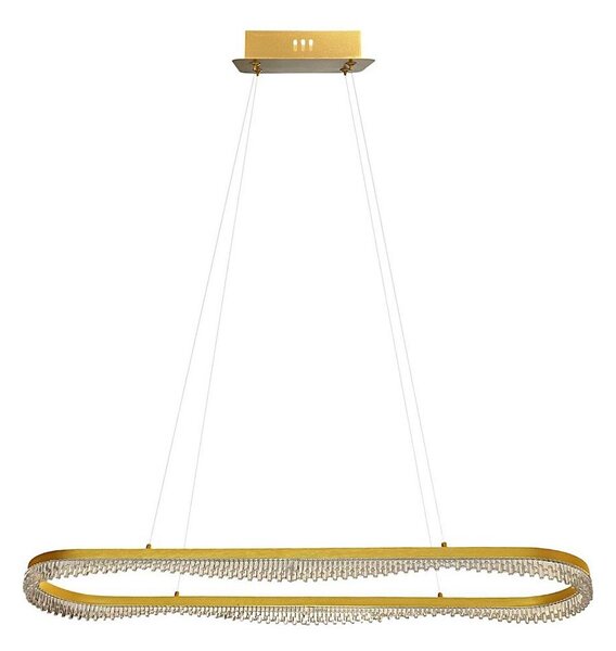 LED Lustr na lanku LED/45W/230V zlatá