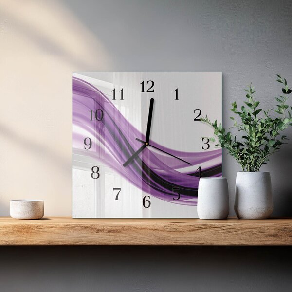 Skleněné hodiny na stěnu Abstraktní umění zskc-30x30-00172471