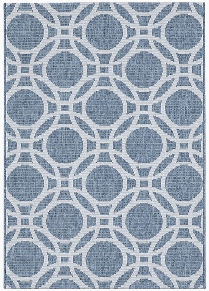 Breno Kusový koberec ADRIA 14/KSK, Modrá, Vícebarevné, 120 x 170 cm