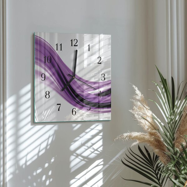 Skleněné hodiny na stěnu Abstraktní umění zskc-30x30-00172471