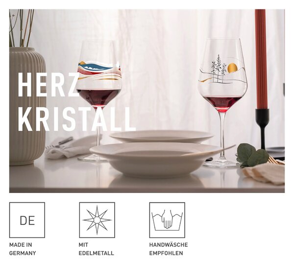 Sklenice Ritzenhoff Herzkristall na bílé víno 380 ml by Christine Kordes 3011009