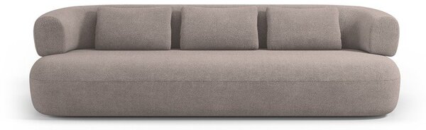 Světle hnědá pohovka z textilie bouclé 226 cm Jenny – Micadoni