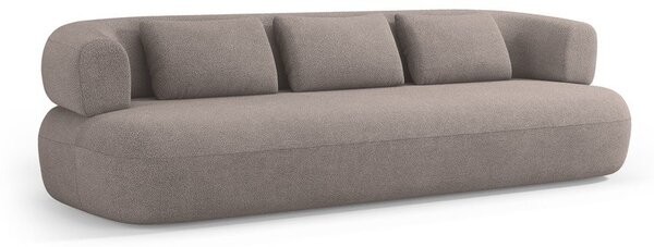 Světle hnědá pohovka z textilie bouclé 226 cm Jenny – Micadoni