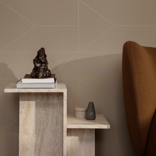 FERM LIVING Odkládací stolek Distinct, Travertine