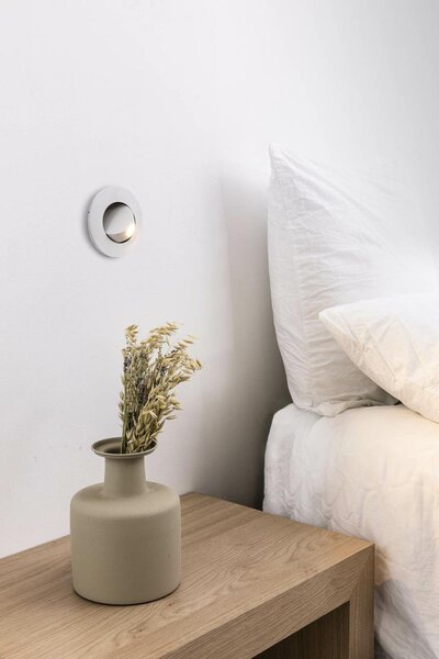 FARO 43600 CLICK zapuštěné světlo do zdi, bílá, 2700K - FARO