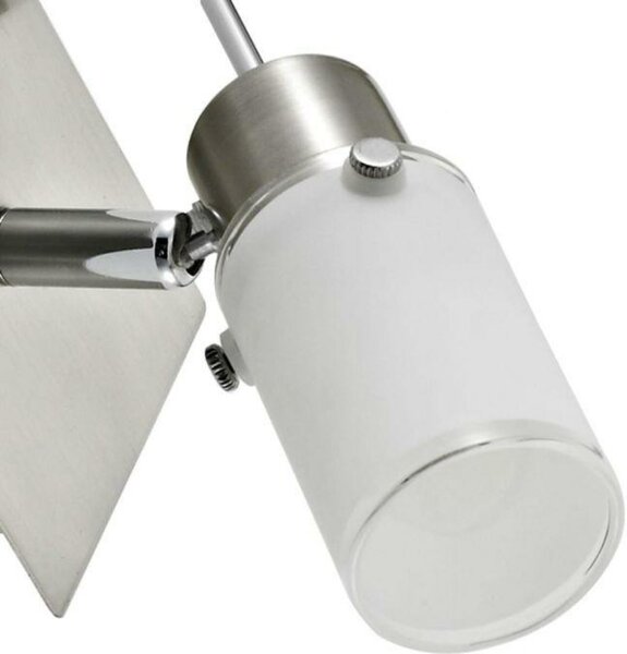 LEUCHTEN DIREKT is JUST LIGHT LED nástěnné svítidlo, nastavitelné, ocel, sklo 3000K LD 11931-55