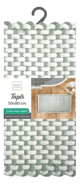 Zelená koupelnová předložka 50x80 cm Rafael – douceur d'intérieur