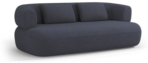 Tmavě modrá pohovka z textilie bouclé 178 cm Jenny – Micadoni